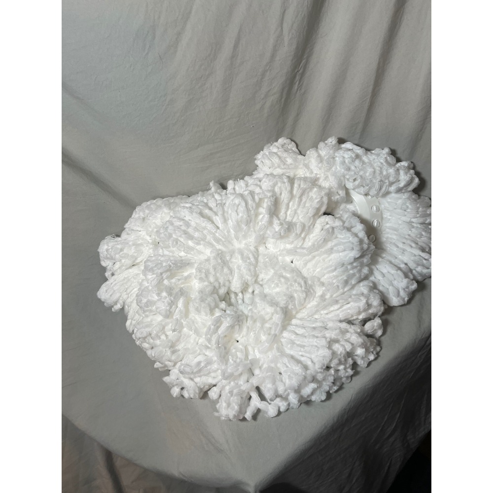 2 Pack Microfiber Spin Mop Replacement Heads White Round Refills Universal Fit‎